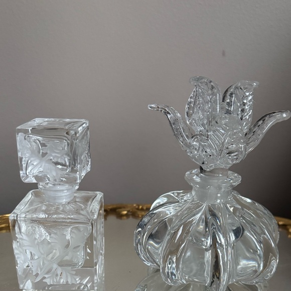 Vintage Crystal Perfume Bottles - Picture 1 of 3